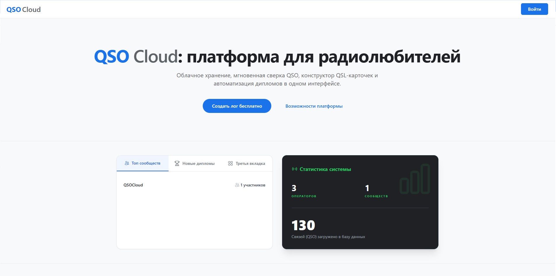 Новый портал радиолюбителя — QSO Cloud